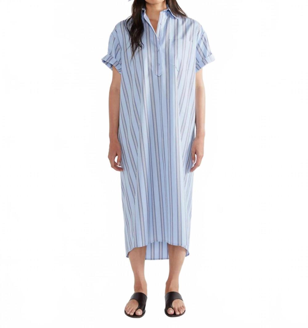 NEW KULE fleet classic dress in blue navy white